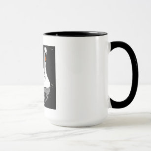 Victorian Woodcut Swans On Mug