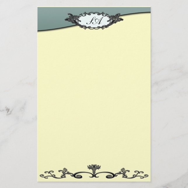 Victorian Wrought Iron Stationery (Front)