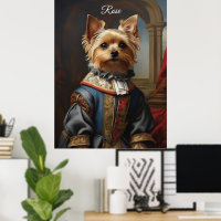 Victorian Yorkshire Terrier in Clothes Whimsical 