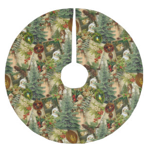 Victorian Yuletide Splendour Brushed Polyester Tree Skirt
