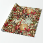 Victorian Yuletide Treasures Collage Wrapping Paper<br><div class="desc">The overall effect of this Victorian Christmas collage wrapping paper is one of elegance, nostalgia, and a deep appreciation for the traditions of the past. It is a perfect choice for wrapping gifts, as it not only conceals the present but also adds an extra layer of sentiment and historical charm...</div>