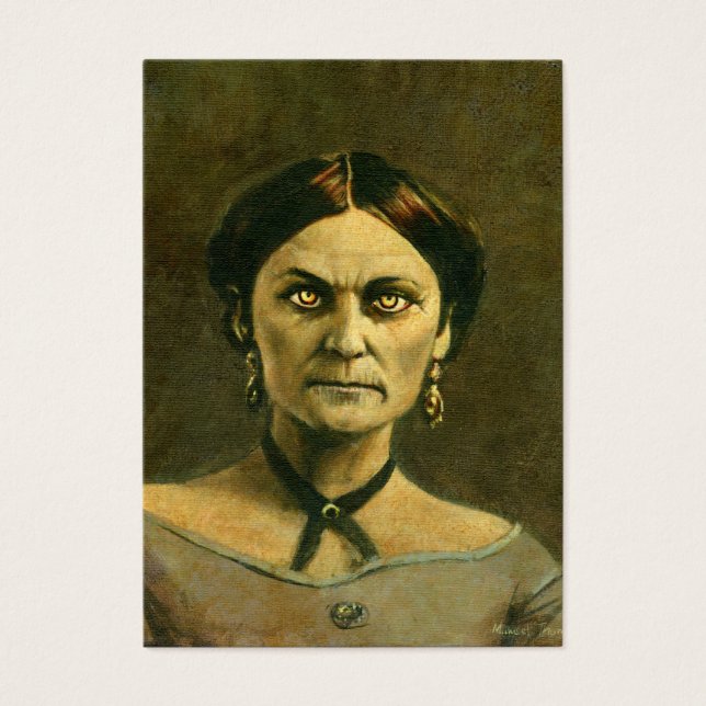 Victorian Zombie Lady ACEO Personal Card (Front)