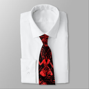 Victoriana Gothic Baphomet Devil Magic Tie