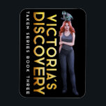 Victoria's Discovery Vee & Snitch Magnet<br><div class="desc">Everyone loves Victoria and Snitch from Victoria's Discovery and Victoria's Embrace,  part of Author Stacy Jones' Taken series.
So this Victoria's Discovery magnet features everyone's favourite squirrel-dragon and his favourite red head.</div>