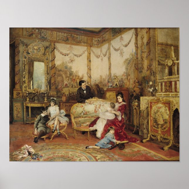 Victorien Sardou  and his Family Poster (Front)