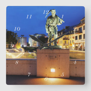 Victories miner Henner on the victory bank Square Wall Clock