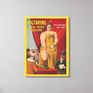 Victorine, The Beautiful Parisian Large Woman Canvas Print