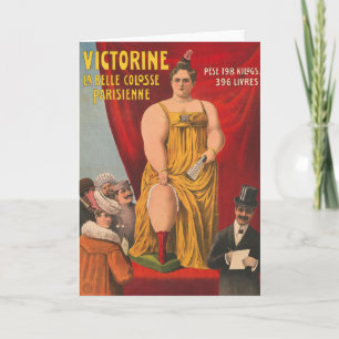 Victorine, The Beautiful Parisian Large Woman Card