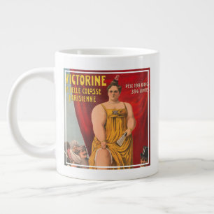 Victorine, The Beautiful Parisian Large Woman Large Coffee Mug