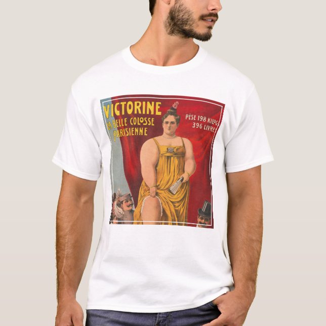 Victorine, The Beautiful Parisian Large Woman T-Shirt (Front)