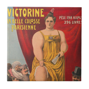 Victorine, The Beautiful Parisian Large Woman Tile