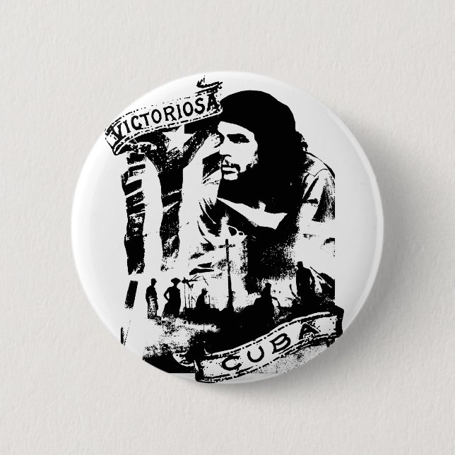 Victoriosa Cuba 6 Cm Round Badge (Front)