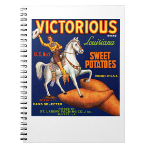 Victorious Brand Louisiana Sweet Potatoes Notebook