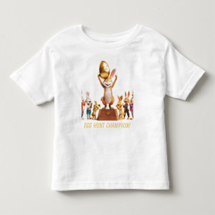 Victorious Bunny Egg Hunt Champion Toddler T-Shirt