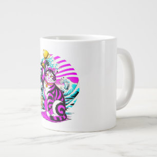 Victorious Cat - Graduation Celebration Gift Large Coffee Mug