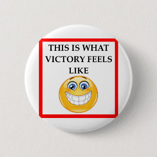 VICTORY 6 CM ROUND BADGE