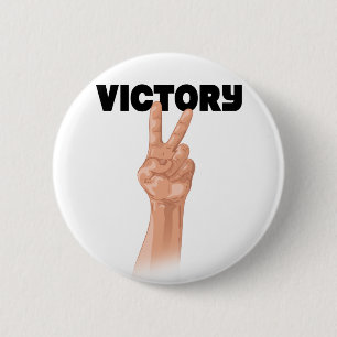 Victory 6 Cm Round Badge