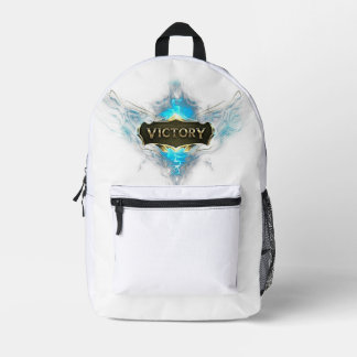 Victory - A Symbol of Triumph and Achievement Printed Backpack