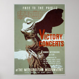 Victory concert WPA poster