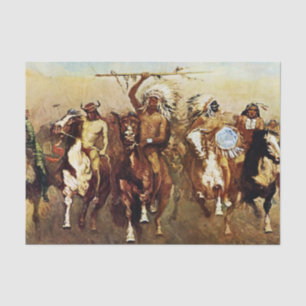 “Victory Dance” Western Art by Frederic Remington Tissue Paper