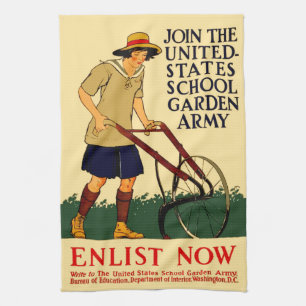 Victory Garden Tea Towel