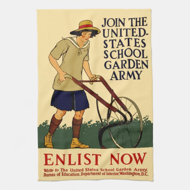 Victory Garden Tea Towel (Vertical)