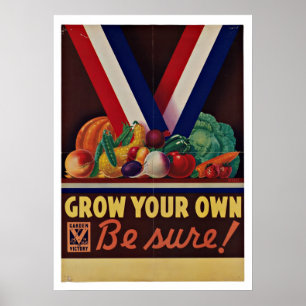 Victory Garden - Vintage Patriotism Poster