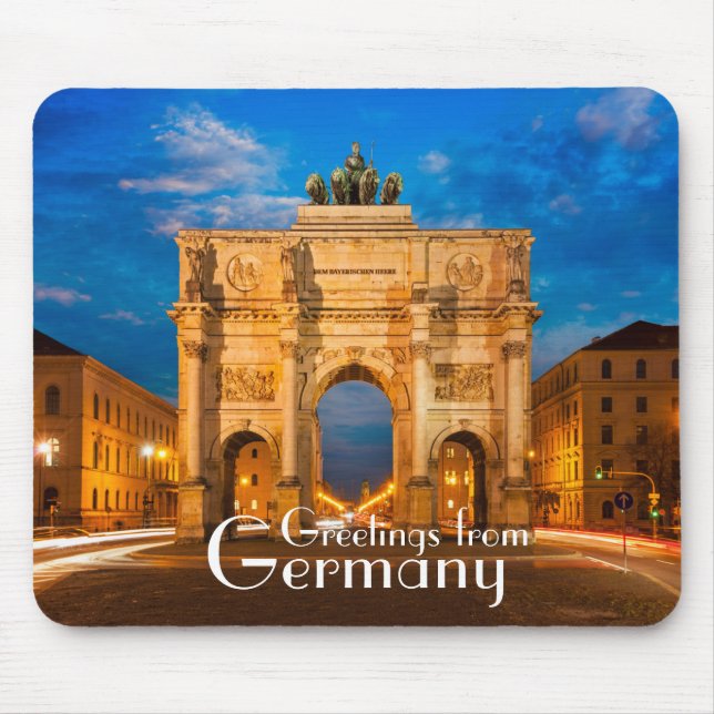 Victory Gate Munich Germany Mouse Mat (Front)