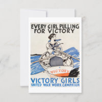 Victory Girls United War Work Campaign WWII Poster