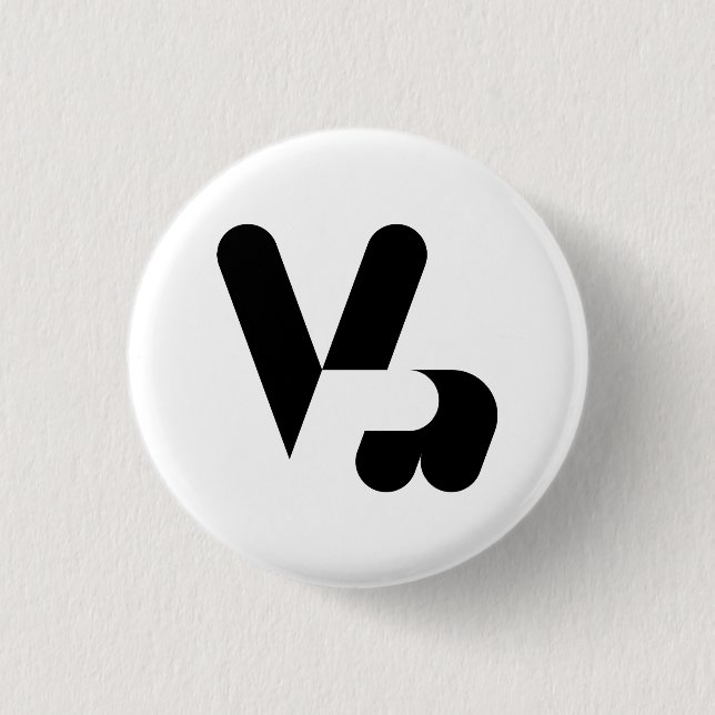 Victory Hand Symbol 3 Cm Round Badge (Front)