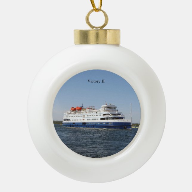 Victory II ball or snowflake ornament (Front)