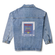 Victory In Jesus Denim Jacket
