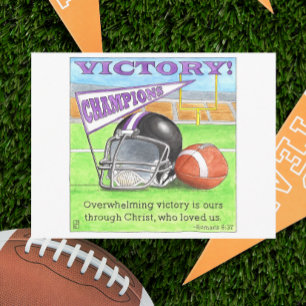 Victory Inspirational Postcard