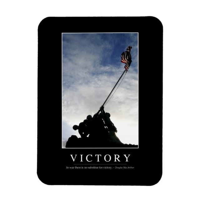 Victory: Inspirational Quote Magnet (Vertical)