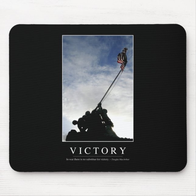 Victory: Inspirational Quote Mouse Mat (Front)