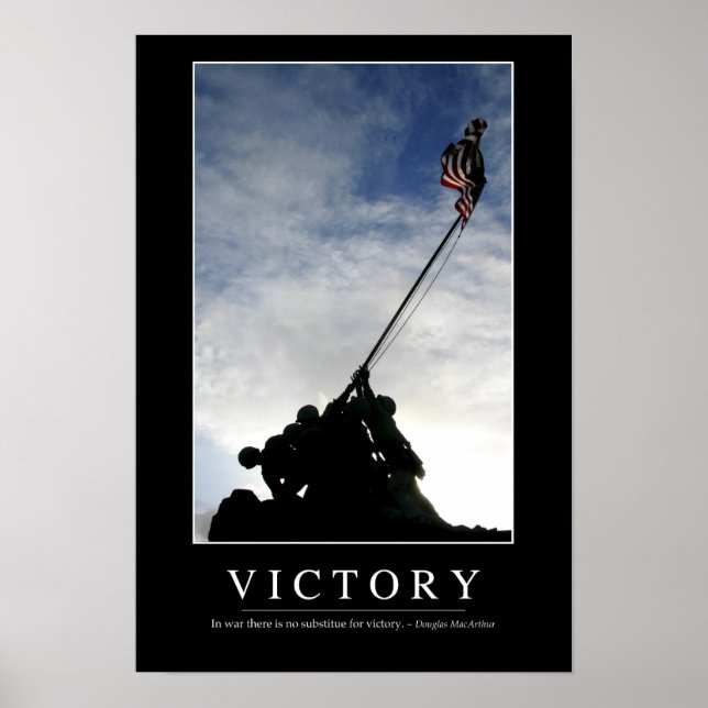 Victory: Inspirational Quote Poster (Front)
