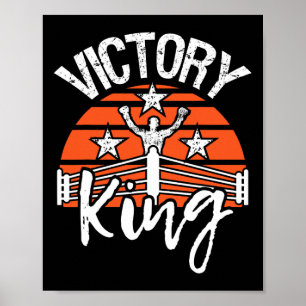 Victory King - Boxing Lover Gym Boxer Kickboxing K Poster