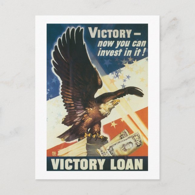 Victory - Now You Can Invest In It! Postcard (Front)