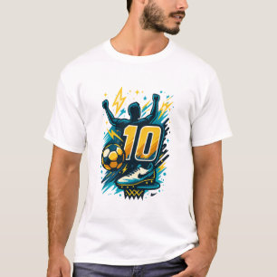 Victory Number 10 Soccer Tee – Bold Lightning Sty