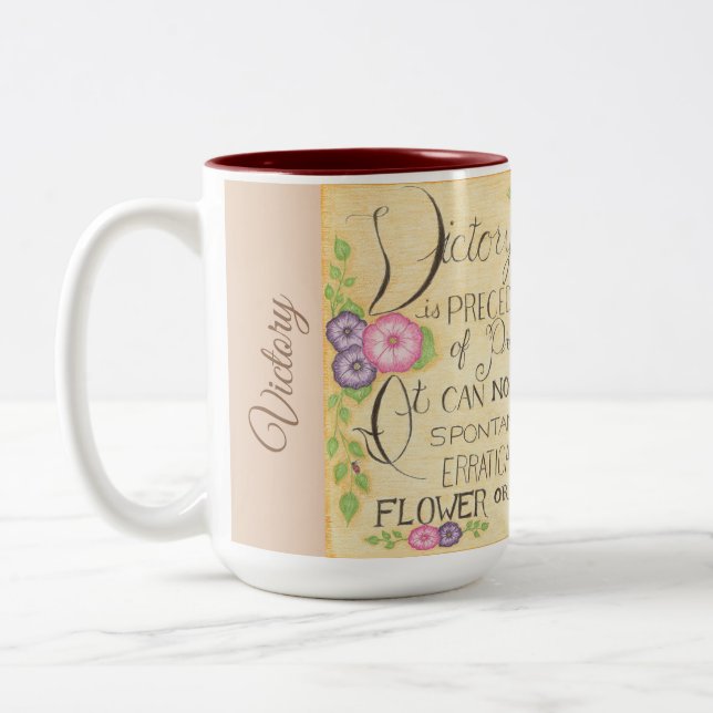 Victory of All Kinds- JamesAllen Quote Mug (Left)