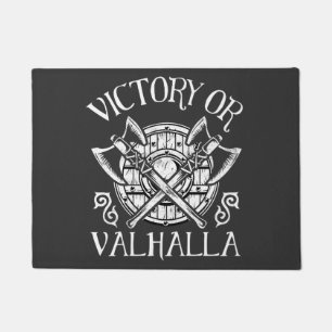 Victory or Valhalla - Shield and Axe Doormat