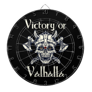 Victory or Valhalla - Skull Dartboard
