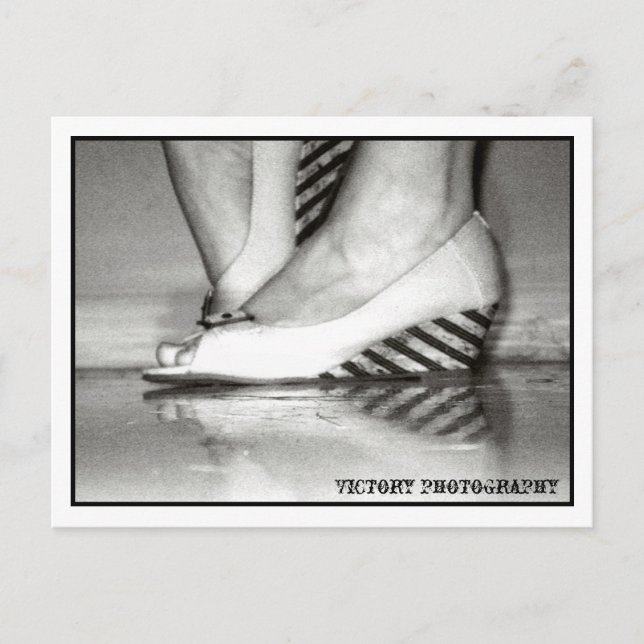 Victory photography Black and White Postcard (Front)