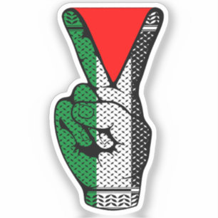 Victory Sign Hand Resistance Red Triangle Symbol