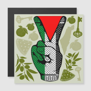 Victory Sign Hand Resistance Red Triangle Symbol