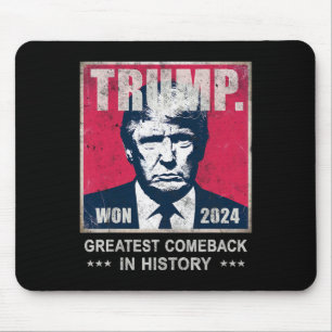 Victory Trump We Won Greatest Comebyck Celebrate 2 Mouse Mat