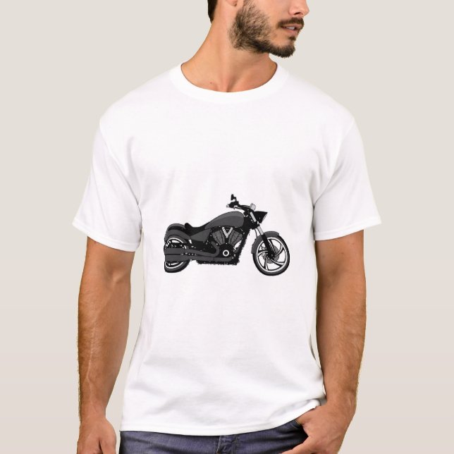 victory Vegas 8-ball bw  T-Shirt (Front)