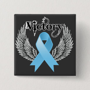 Victory Wings - Prostate Cancer 15 Cm Square Badge