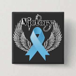 Victory Wings - Prostate Cancer 15 Cm Square Badge