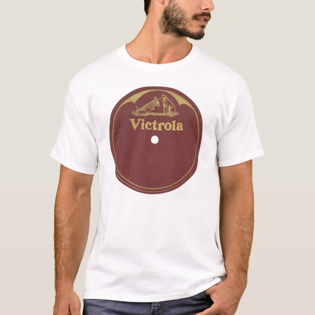 Victrola Record Label - Blank T-Shirt (Front)